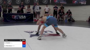 57 kg Cons Semis - Aaron Seidel, Steller Trained Wrestling vs Seth Mendoza, SPAR Wrestling Academy