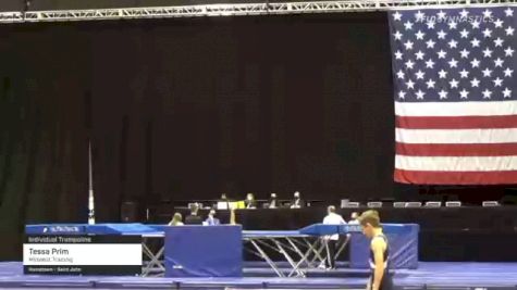 Tessa Prim - Individual Trampoline, Midwest Training - 2021 USA Gymnastics Championships