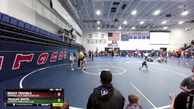 40-41 lbs Round 2 - Teagan Smith, Glenrock Wrestling Club vs Bence Tromble, Natrona Colts Wrestling Club