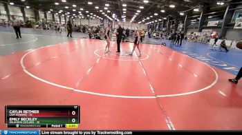 110 lbs Rd# 8 -10:30am Saturday - Caylin Retmier, Lady Rangers vs Emily Beckley, Oklahoma Outlaws