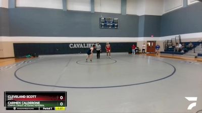 120 lbs Round 4 - Cleveland Scott, Katy vs Carmen Calderone, Corpus Christi Veterans Memorial