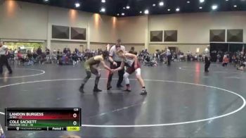 125 lbs Finals (2 Team) - Cole Sackett, Missouri Gold vs Landon Burgess, AYWO