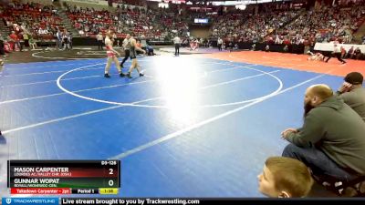 D3-126 lbs Quarterfinal - Mason Carpenter, Lourdes Ac./Valley Chr. (Osh.) vs Gunnar Wopat, Royall/Wonewoc-Cen.