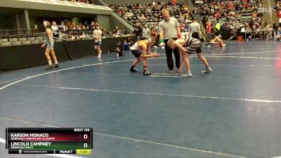 120 lbs Champ. Round 2 - Lincoln Campney, Nebraska Boyz vs Karson Monaco, Nebraska Wrestling Academy