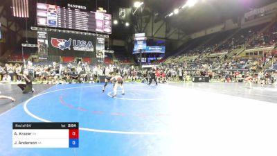 122 lbs Rnd Of 64 - Aubre Krazer, Pennsylvania vs Janyla Anderson, Virginia