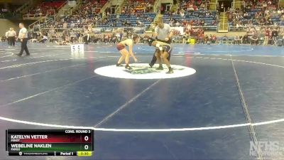 140 lbs Cons. Round 3 - Webeline Naklen, Fargo vs Katelyn Vetter, Minot