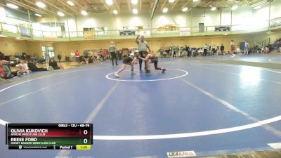 68-76 lbs Round 4 - Olivia Kukovich, Apache Wrestling Club vs Reese Ford, HONEY BADGER WRESTLING CLUB