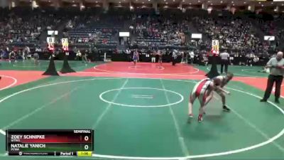 120 lbs Semifinal - Zoey Schnipke, WTW3 vs Natalie Yanich, PCWA