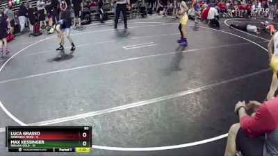 80 lbs Round 2 (6 Team) - Max Kessinger, Indiana Gold vs Luca Grasso, Nebraska Maize