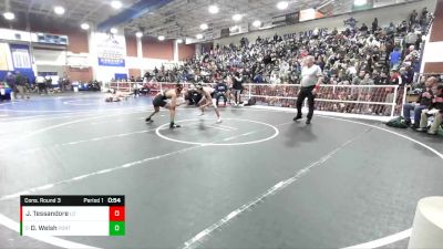 132 lbs Cons. Round 3 - Dominic Welsh, Porterville vs Josiah Tessandore, La Quinta