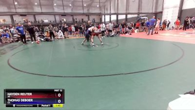 150 lbs Quarterfinal - Hayden Reuter, AK vs Thomas DeBoer, CA