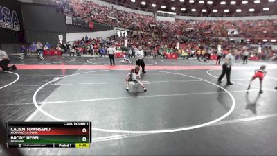 60 lbs Cons. Round 2 - Caden Townsend, Kickapoo-La Farge vs Brody Hebel, Denmark