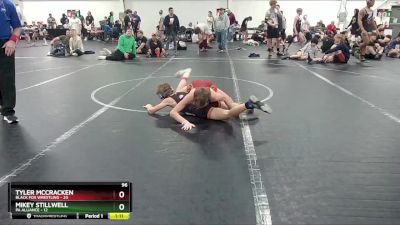 96 lbs Round 4 (8 Team) - Mikey Stillwell, PA Alliance vs Tyler McCracken, Black Fox Wrestling