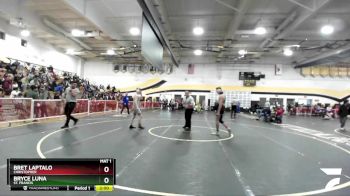 132 lbs Quarterfinal - Bret Laptalo, Christopher vs Bryce Luna, St. Francis