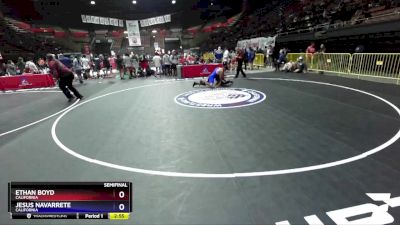 74 lbs Semifinal - Ethan Boyd, California vs Jesus Navarrete, California