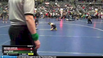 67-73 lbs Round 3 - Gjoa Rowe, Ubasa Wrestling Academy vs Bryher Horton, Moen Wrestling Academy