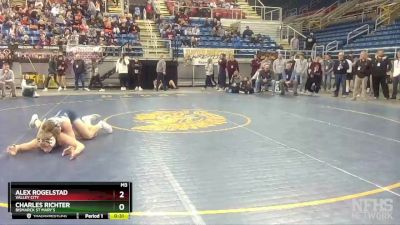 152 lbs Cons. Round 1 - Alex Rogelstad, Valley City vs Charles Richter, Bismarck St Mary`s