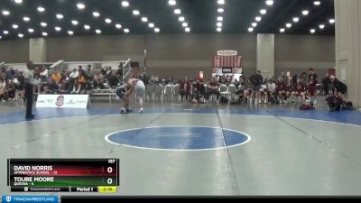 157 lbs Finals (8 Team) - David Norris, Apprentice School vs Toure Moore, Queens