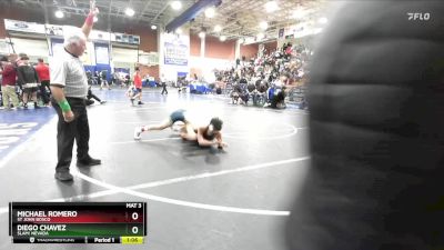 126 lbs Quarterfinal - Michael Romero, St John Bosco vs Diego Chavez, SLAM! NEVADA