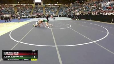 5A-150 lbs Cons. Round 2 - Brennon Gann, Wichita-Bishop Carroll vs Caden Puderbaugh, Basehor-Linwood