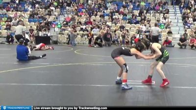 75 lbs Champ. Round 1 - Elana Pelaez, Clarksburg Coyotes vs Ethan Swank, Predators