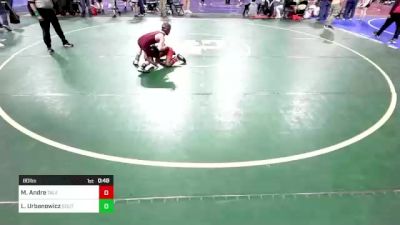 80 lbs Round Of 16 - Mt. Moriah Andre, Talents Wrestling Club vs Logan Urbanowicz, South River