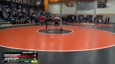 157 lbs Quarterfinal - Cameron Grier, Iowa City, City High vs Dylan Kalainoff, Xavier, Cedar Rapids