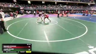 5A 215 lbs Champ. Round 1 - Kaden Glass, Comal Pieper vs Bakari Kyiamah, Frisco Heritage