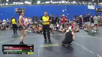 138 lbs Round 1 (6 Team) - Cassandra Gonzales, The Funky Singlets vs Piper Moll, Hastings Wrestling Academy