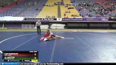 157 lbs Cons. Semi - Cam Robinson, Iowa State vs Rj Weston, Northern Iowa