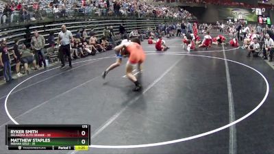 175 lbs Round 2 (6 Team) - Matthew Staples, Indiana Gold vs Ryker Smith, Oklahoma Elite Orange