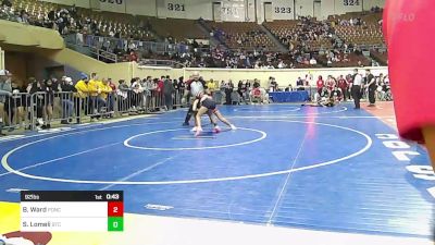 92 lbs Consi Of 4 - Bailey Ward, Ponca City Wrestling vs Sicilie Lomeli, Shawnee Takedown Club