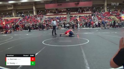 90 lbs Semifinal - Joey Garman, MWC Wrestling Academy vs Hunter Young, Hutchinson