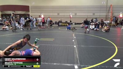 91 lbs Round 4 (6 Team) - Bradyn Tompkins, Copperheads vs Henry Golembiewski, Ares Black