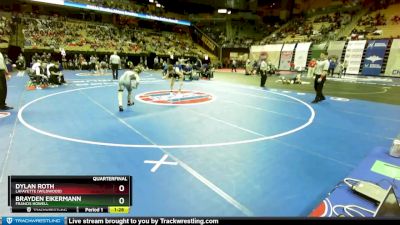 126 Class 4 lbs Quarterfinal - Dylan Roth, Lafayette (Wildwood) vs Brayden Eikermann, Francis Howell