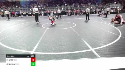 55 lbs Consolation - Hudson Broz, Nebraska Boyz vs Jace Norton, Predator Wrestling