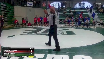 113 lbs Champ. Round 1 - Griffin Vaughn, St. John`s College vs Jadon Shird, St. Frances Academy