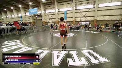 130 lbs Quarterfinal - James Whitbred, PA vs Levi Dicksion, OK