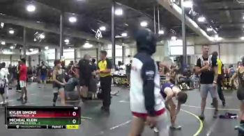 95 lbs Round 5 (6 Team) - Kyler Simons, Team Iowa Blue vs Micheal Klein, Untouchables White