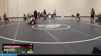 148 lbs 2nd Wrestleback (16 Team) - Chandler Perceval, St. Lucie PAL / Tropics vs Derek Pinedo, Backyard Boyz Blue