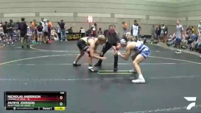 125 lbs Finals (8 Team) - Nicholas Anderson, Legends Of Gold vs Patryk Johnson, Beast Mode WA Green