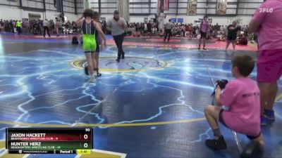 90 lbs Round 2 (4 Team) - Hunter Herz, HEADHUNTERS WRESTLING CLUB vs Jaxon Hackett, BEASTWORKS WRESTLING CLUB