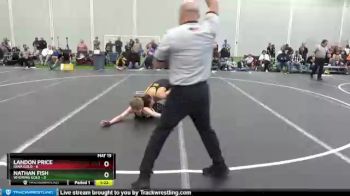 113 lbs Round 2 (4 Team) - Landon Price, Iowa Gold vs Nathan Fish, Wyoming Gold