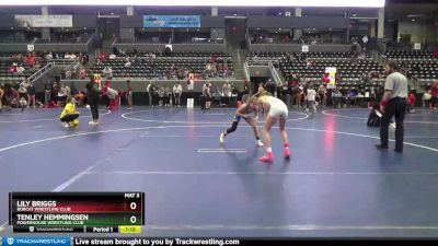 83-92 lbs Round 5 - Tenley Hemmingsen, Powerhouse Wrestling Club vs Lily Briggs, Bobcat Wrestling Club