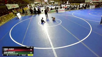 62 lbs Champ. Round 2 - Oriel Gabay, LAWC vs Ivan Bennett, Red Bluff Wrestling Club