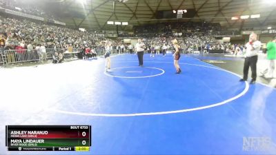 Girls 3A/4A 110 Semifinal - Maya Lindauer, River Ridge (Girls) vs Ashley Naranjo, Moses Lake (Girls)