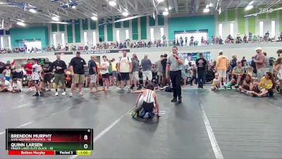 76 lbs Round 6 (10 Team) - Brendon Murphy, Gate Keepers Athletics vs Quinn Larsen, Finger Lakes Elite Black