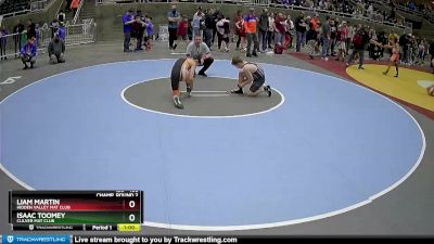 108 lbs Champ. Round 2 - Isaac Toomey, Culver Mat Club vs Liam Martin, Hidden Valley Mat Club