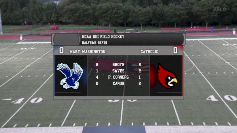 Replay: Mary Washington vs Catholic  - FH | Oct 4 @ 6 PM