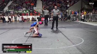 60 lbs Quarterfinal - Nyliah Dinkel, Russell vs Waverly Malloy, Trailblazer Wrestling Club